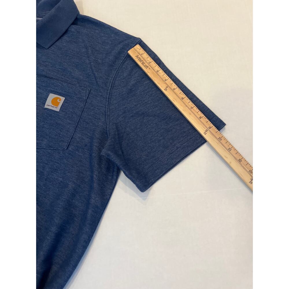 CarhartTmen original fit tall one pocket polo short sleeve shirt Size Large Tall - Picture 8 of 10